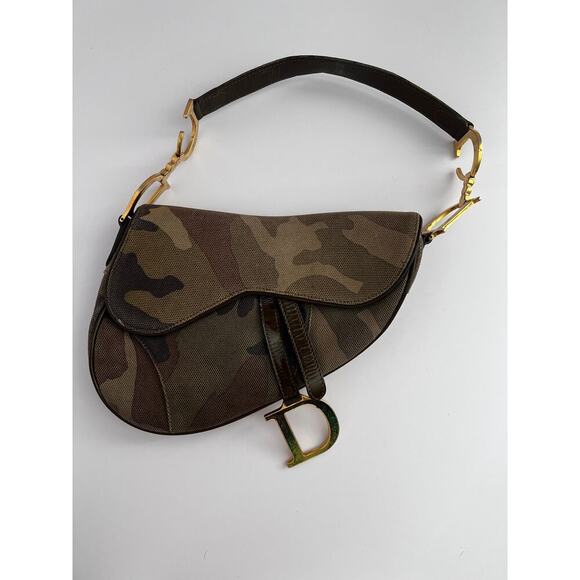 Vintage Dior Camo saddle bag( big size) - Picture 2 of 11